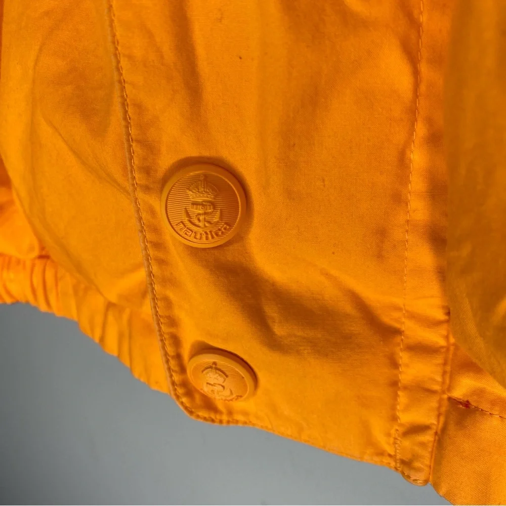 VINTAGE Nautica Double sided Men’s Jacket reversible white blue yellow Small - Picture 15 of 16